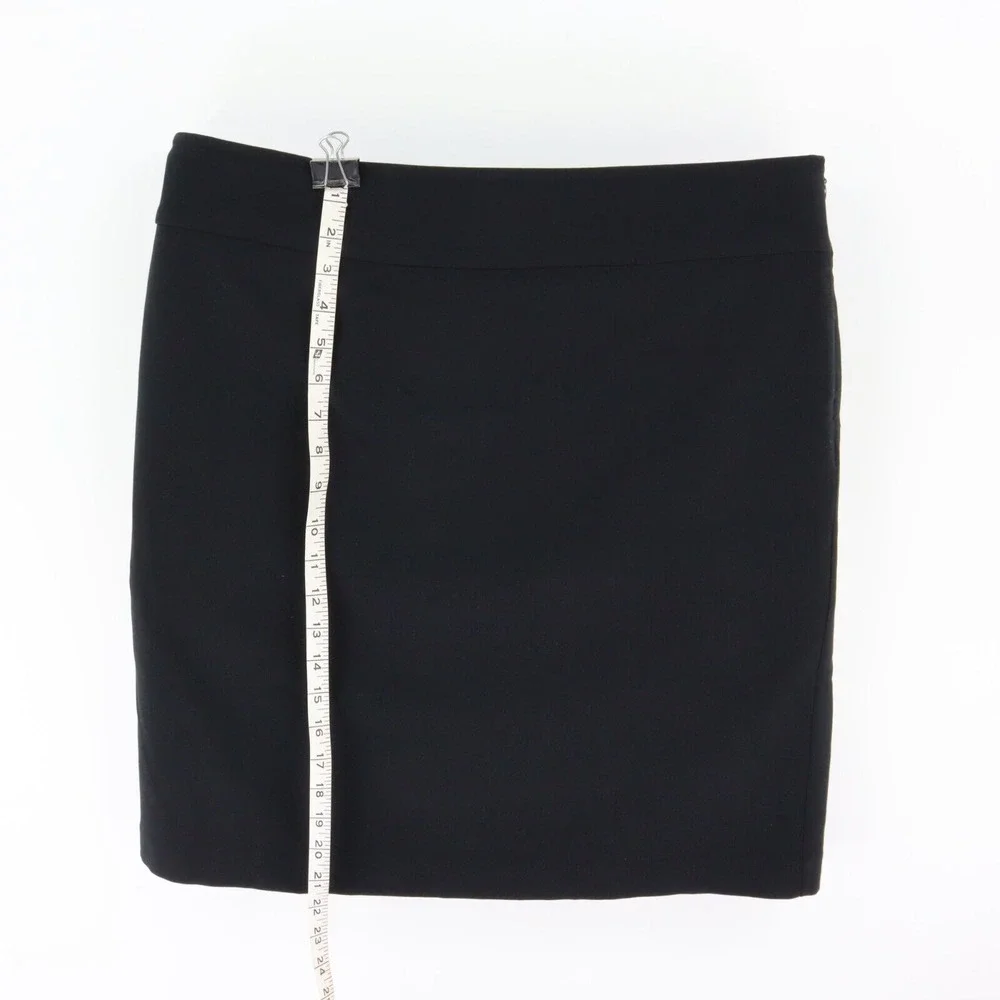 212 Collection Lined Skirt Short Straight Womens Size 18‎ Black Polyester Blend